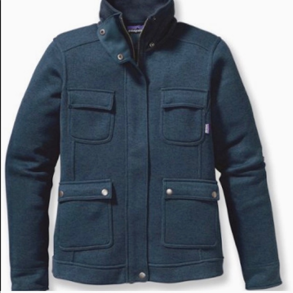 Patagonia Navy Zip Up Better Sweater Large